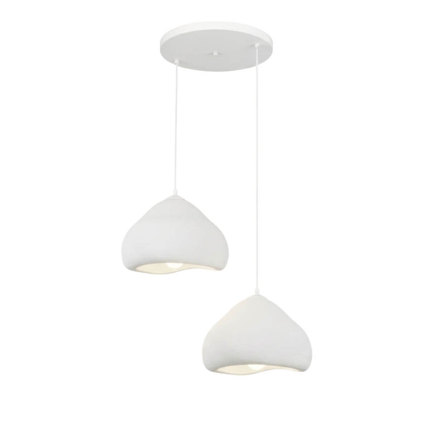 Brilagi - Pakaramā lustra WABI SABI 2xE27/40W/230V Ø45 cm balta