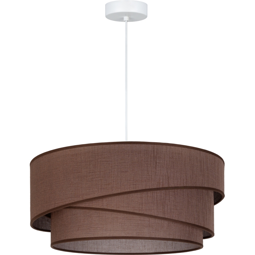 Brilagi - Pakaramais gaismeklis ar kabeli ARROW 1xE27/60W/230V Ø 45 cm brūns