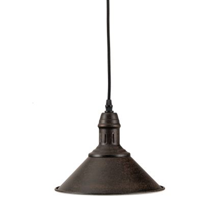 BRILAGI - Pakaramais gaismeklis ar vadu FORGE 1xE27/60W/230V Ø 22 cm brūns