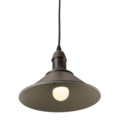 BRILAGI - Pakaramais gaismeklis ar vadu FORGE 1xE27/60W/230V Ø 22 cm brūns