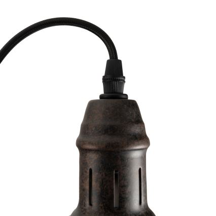 BRILAGI - Pakaramais gaismeklis ar vadu FORGE 1xE27/60W/230V Ø 22 cm brūns