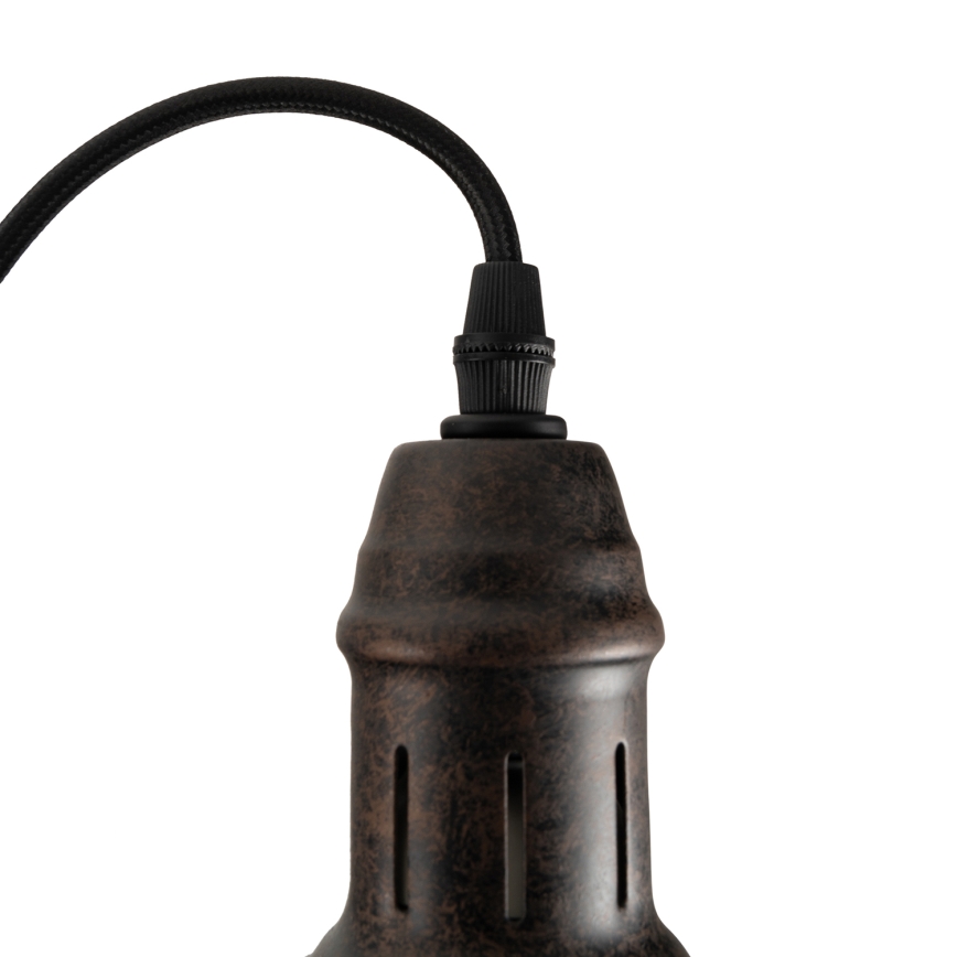 BRILAGI - Pakaramais gaismeklis ar vadu FORGE 1xE27/60W/230V Ø 22 cm brūns