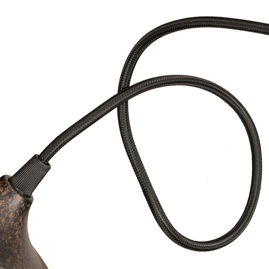 BRILAGI - Pakaramais gaismeklis ar vadu FORGE 1xE27/60W/230V Ø 22 cm brūns
