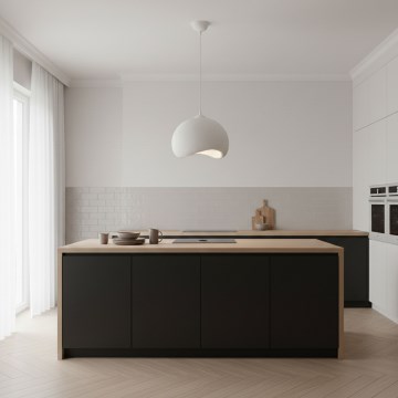 Brilagi - Pakaramais gaismeklis ar vadu WABI SABI 1xE27/40W/230V, diametrs 34 cm, balts