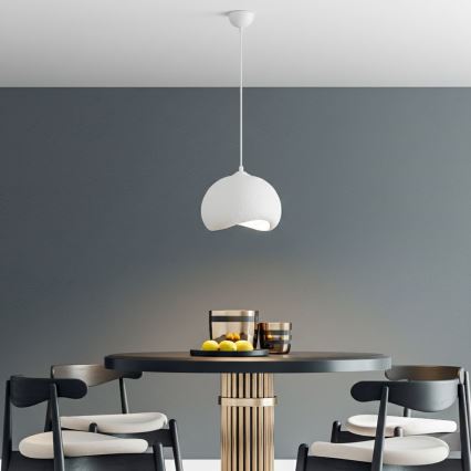 Brilagi - Pakaramais gaismeklis ar vadu WABI SABI 1xE27/40W/230V, diametrs 34 cm, balts