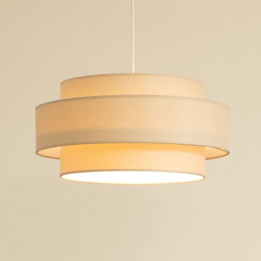 Brilagi - Pakaramais gaismeklis RESNA 1xE27/60W/230V Ø 40 cm, bēšs