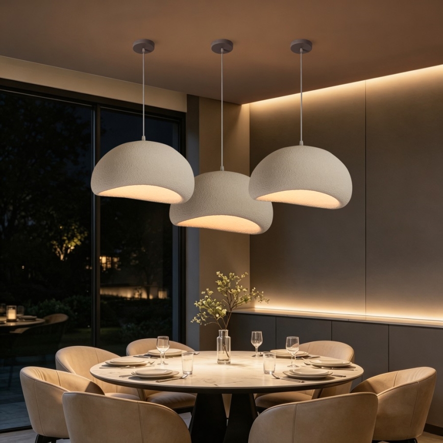 BRILAGI - Pakaramais gaismeklis uz vada WABI SABI 1xE27/60W/230V Ø 50 cm balts