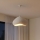 Brilagi - Pakaramais gaismeklis WABI SABI ar kabeli 1xE27/40W/230V Ø 50 cm balts