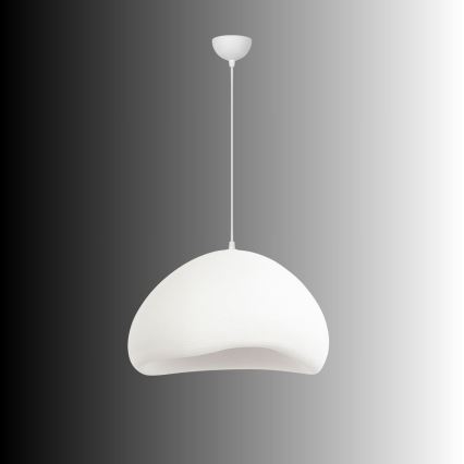 Brilagi - Pakaramais gaismeklis WABI SABI ar kabeli 1xE27/40W/230V Ø 50 cm balts