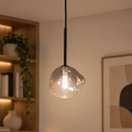 BRILAGI - Pakaramais lukturis ar vadu VULCANO 1xG9/8W/230V Ø 15 cm melns/dūmakaini melns