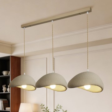 BRILAGI - Pakaramais lukturis ar vadu WABI SABI 3xE27/60W/230V bēšs