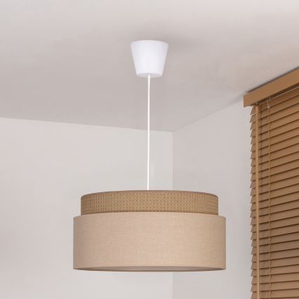 Brilagi - Pakaramais lustrs uz vada PADOVA 1xE27/60W/230V Ø 40 cm, bēšs
