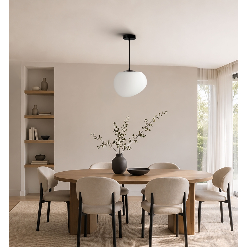 BRILAGI - Pakaramais lustrs uz vada PEBBLES 1xE27/40W/230V Ø 25 cm melns