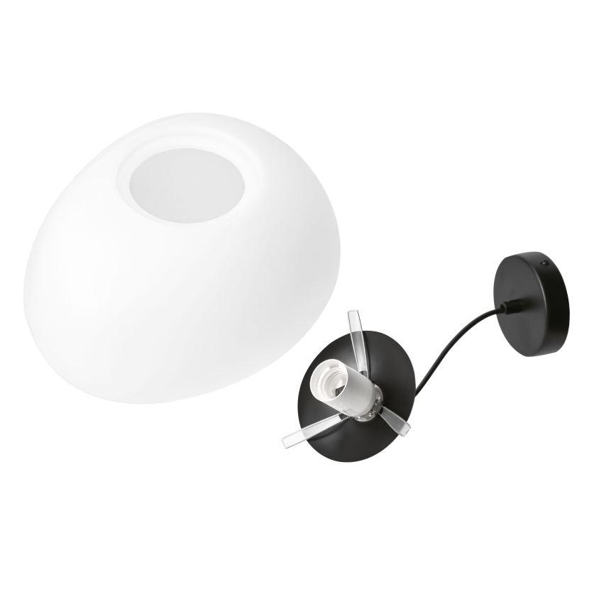 BRILAGI - Pakaramais lustrs uz vada PEBBLES 1xE27/40W/230V Ø 25 cm melns