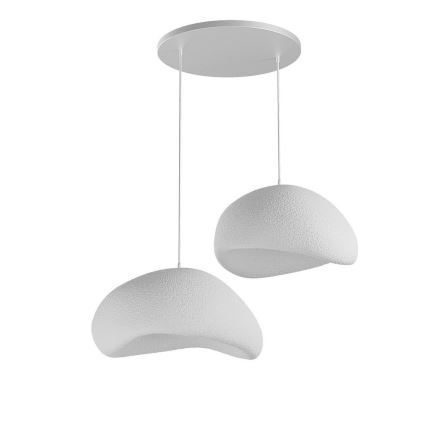 Brilagi - Pakarināmā lampa ar vadu WABI SABI 2xE27/40W/230V Ø 60 cm, balta