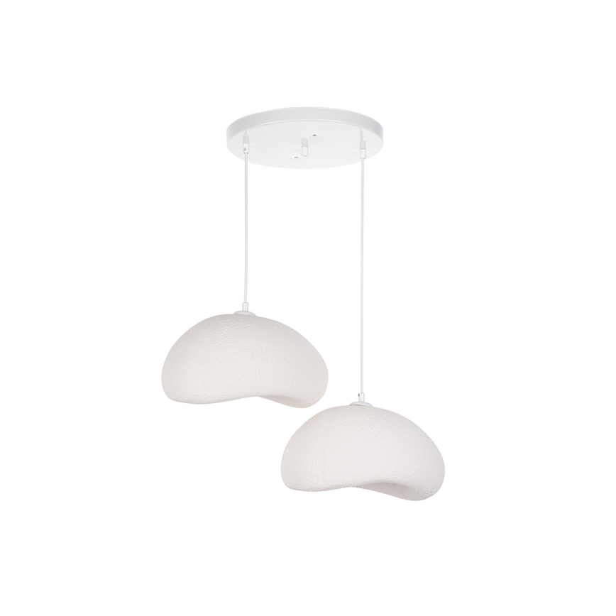 Brilagi - Pakarināmā lampa ar vadu WABI SABI 2xE27/40W/230V Ø 60 cm, balta
