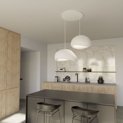 Brilagi - Pakarināmā lampa ar vadu WABI SABI 2xE27/40W/230V Ø 60 cm, balta
