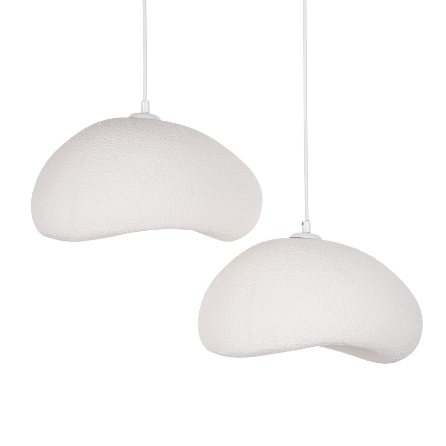 Brilagi - Pakarināmā lampa ar vadu WABI SABI 2xE27/40W/230V Ø 60 cm, balta