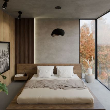 Brilagi - Pakarināmā lampa uz vada WABI SABI 1xE27/40W/230V Ø 35 cm melna