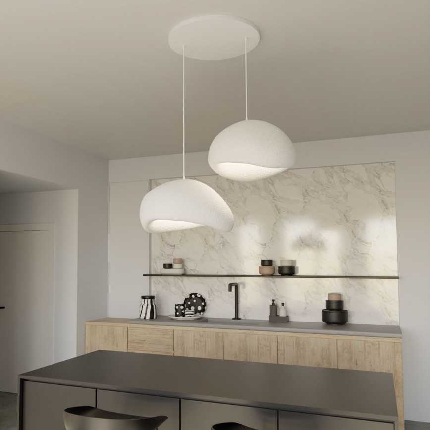 Brilagi - Pakarināmā lampa WABI SABI 2xE27/40W/230V balta