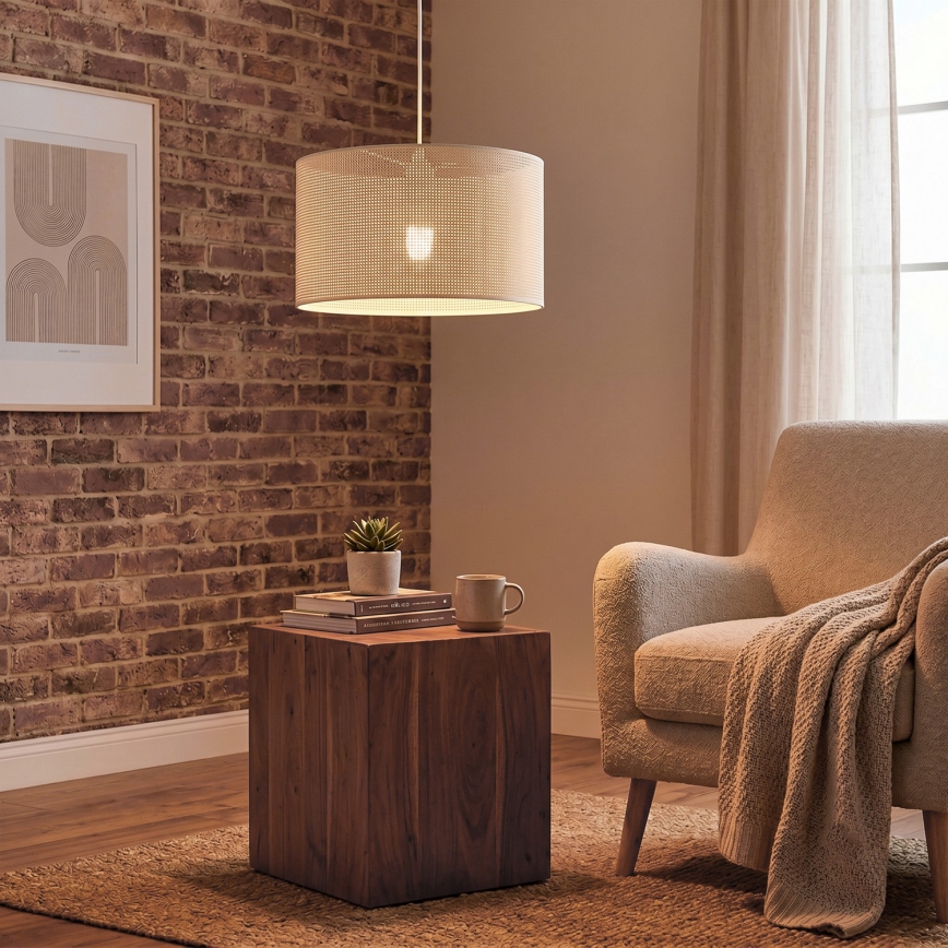 BRILAGI - Pakarināma lustra SIRIJA MODERN 1xE27/60W/230V Ø 35 cm krēmkrāsā
