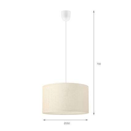 BRILAGI - Pakarināma lustra SIRIJA MODERN 1xE27/60W/230V Ø 35 cm krēmkrāsā