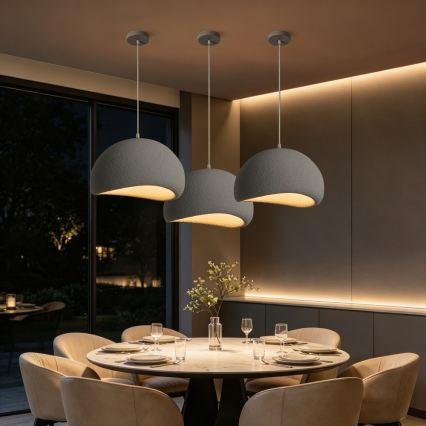 BRILAGI - Pakarināmais gaismeklis ar vadu WABI SABI 1xE27/60W/230V diam. 40 cm pelēks