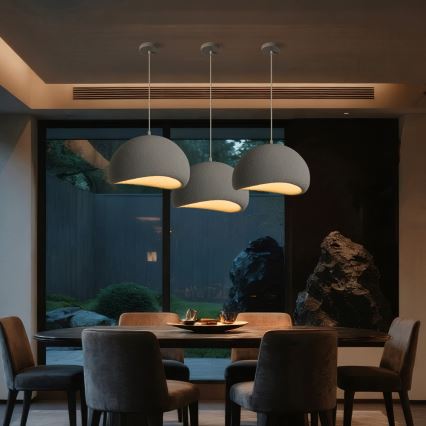BRILAGI - Pakarināmais gaismeklis ar vadu WABI SABI 1xE27/60W/230V diam. 40 cm pelēks