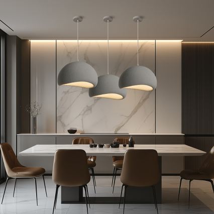 BRILAGI - Pakarināmais gaismeklis ar vadu WABI SABI 1xE27/60W/230V diam. 40 cm pelēks