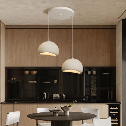 BRILAGI - Pakarināmais gaismeklis uz vada WABI SABI 2xE27/60W/230V balta