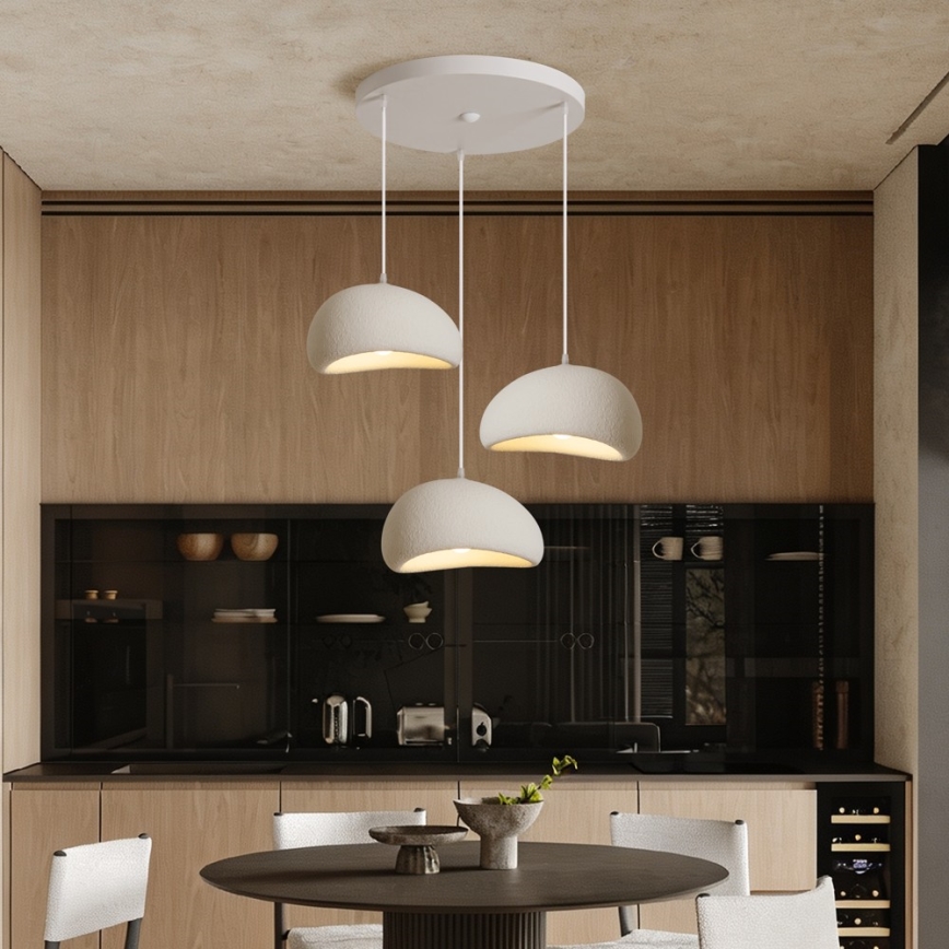 BRILAGI - Pakarināmais gaismeklis uz vada WABI SABI 3xE27/60W/230V balta
