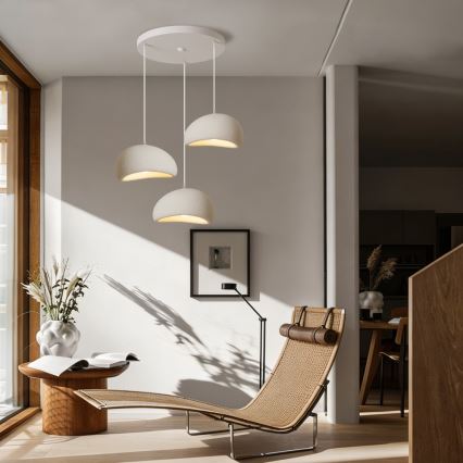 BRILAGI - Pakarināmais gaismeklis uz vada WABI SABI 3xE27/60W/230V balta