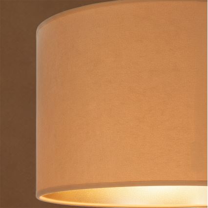 Brilagi - Pakarināmais gaismeklis VELVET uz vada 1xE27/60W/230V Ø 40 cm bēšs/zeltains