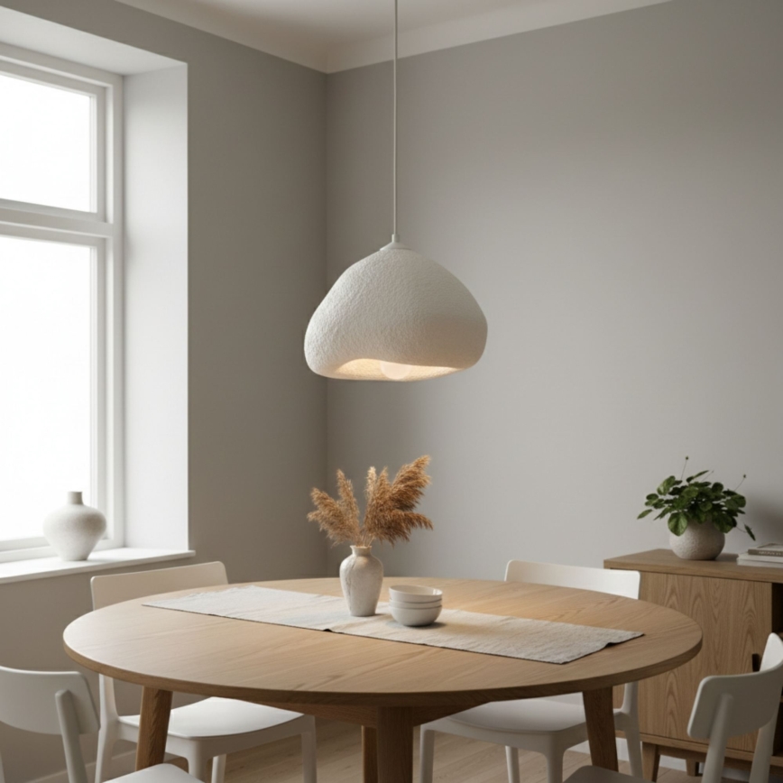 Brilagi - Pakarināmais lukturis WABI SABI 1xE27/40W/230V Ø 32 cm balts