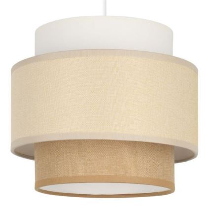 Brilagi - Pakarināmais lustrs uz kabeļa RESNA 3xE27/60W/230V Ø 45 cm krēmkrāsa/bēša