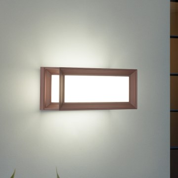 Brilagi - PARKER LED āra sienas gaismeklis 12W/230V, brūns, IP44