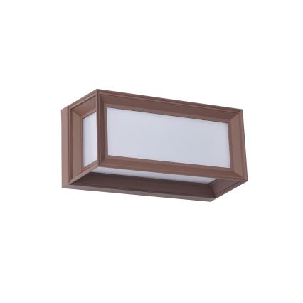 Brilagi - PARKER LED āra sienas gaismeklis 12W/230V, brūns, IP44
