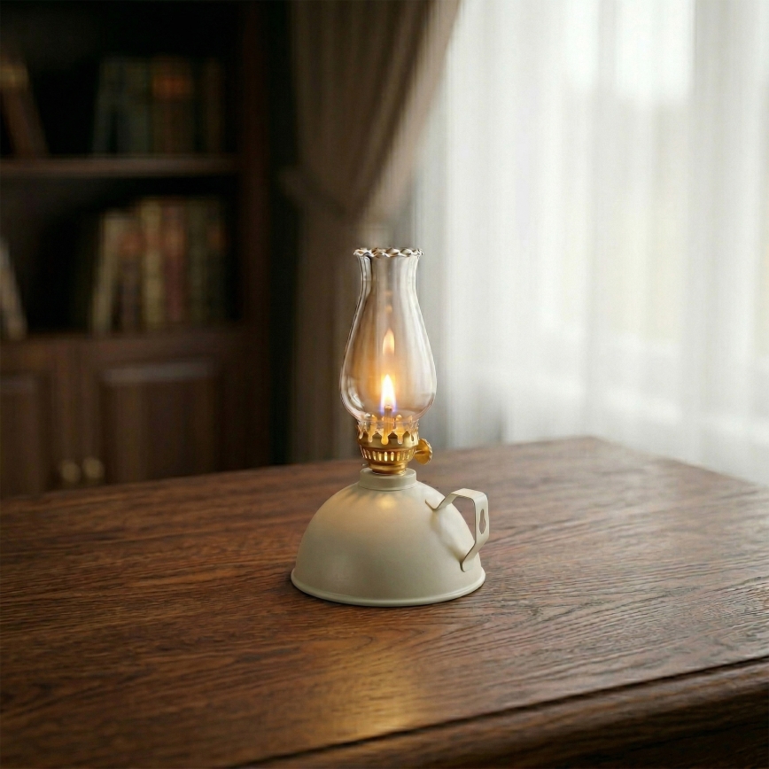 Brilagi - petrolejas lampa MERLIN balta