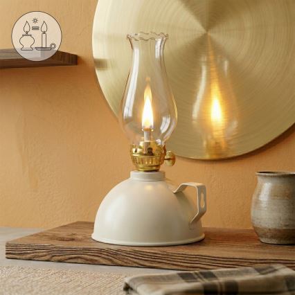 Brilagi - petrolejas lampa MERLIN balta