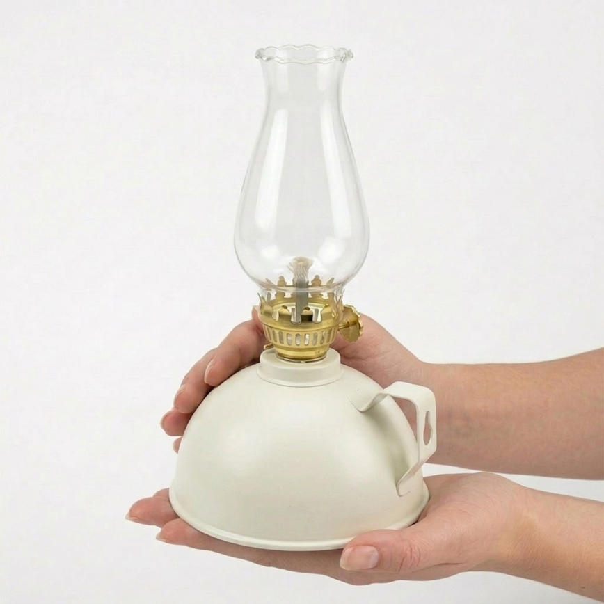 Brilagi - petrolejas lampa MERLIN balta