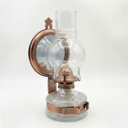 Brilagi - Petrolejas lampa MERLIN bronzas/patina