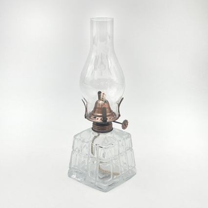Brilagi - Petrolejas lampa MERLIN caurspīdīga/bronzas/patina