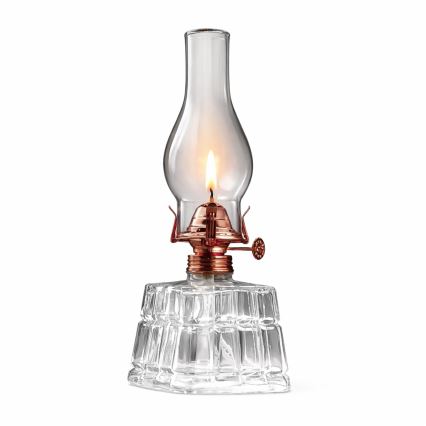 Brilagi - Petrolejas lampa MERLIN caurspīdīga/bronzas/patina