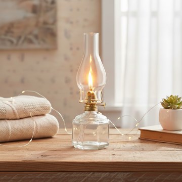 Brilagi - Petrolejas lampa MERLIN caurspīdīga
