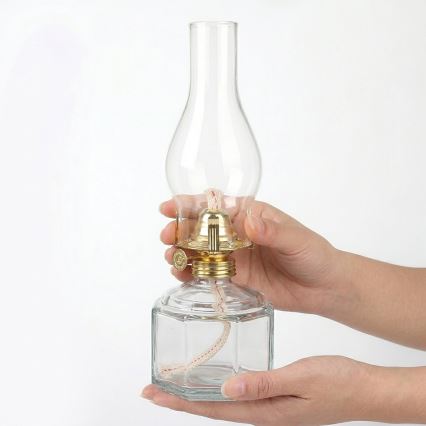 Brilagi - Petrolejas lampa MERLIN caurspīdīga