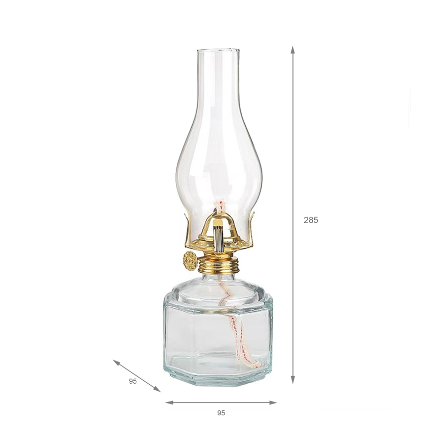 Brilagi - Petrolejas lampa MERLIN caurspīdīga