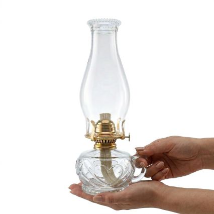 Brilagi - petrolejas lampa MERLIN, caurspīdīga