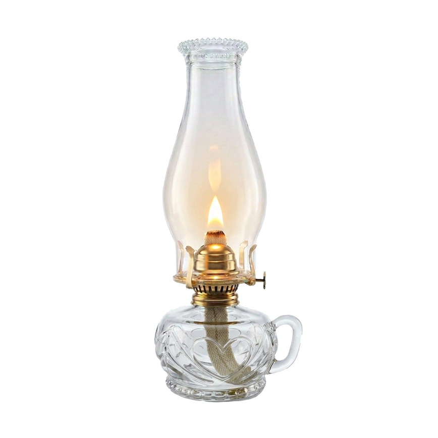 Brilagi - petrolejas lampa MERLIN, caurspīdīga