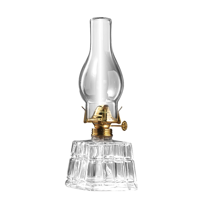 Brilagi - petrolejas lampa MERLIN caurspīdīga/zeltaina