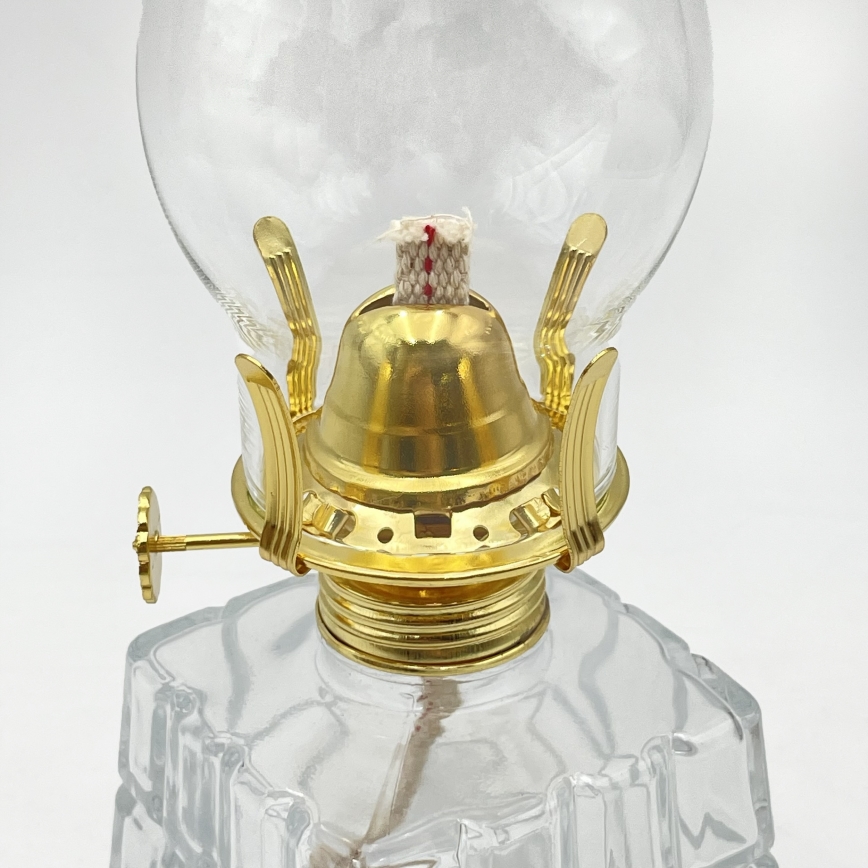Brilagi - petrolejas lampa MERLIN caurspīdīga/zeltaina